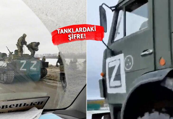 Rusya tanklarındaki gizemli işaret dünyayı şaşkına çevirdi!