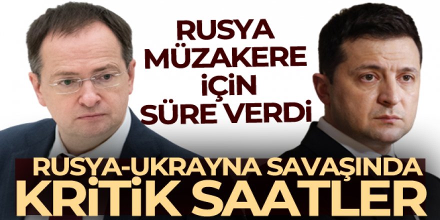 Rusya, Belarus'taki müzakere için Ukrayna'ya süre verdi