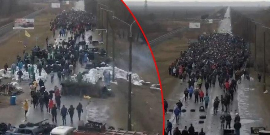 Ukrayna’da sivil barikat! Rus ordusu neye uğradığını şaşırdı…