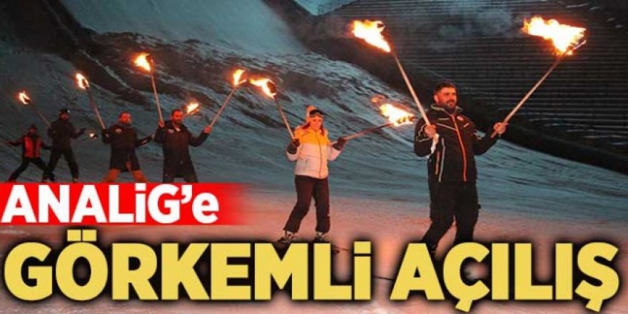 Erzurum'da Meşaleler yıldız için yandı