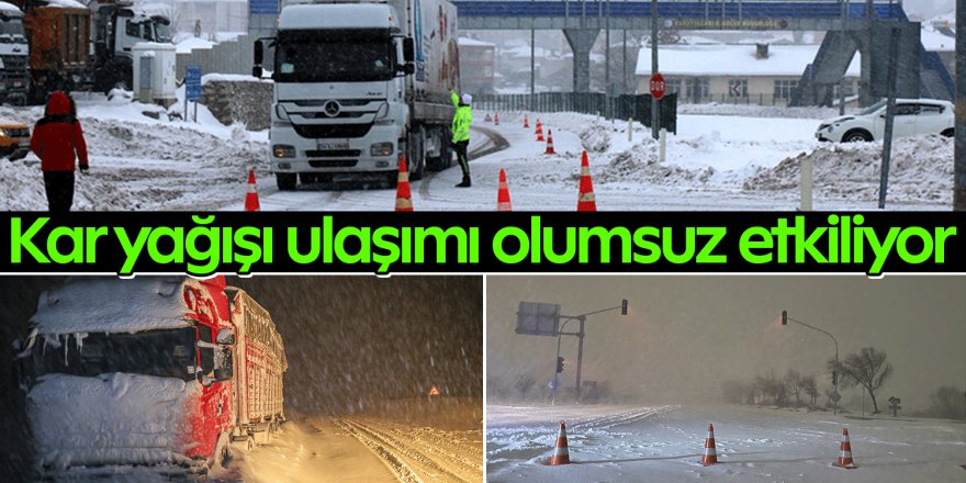 Kop dağında kar ve tipi ulaşımı olumsuz etkiliyor