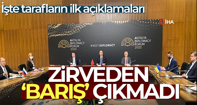 Rusya-Ukrayna-Türkiye üçlü dışişleri bakanları toplantısı sona erdi