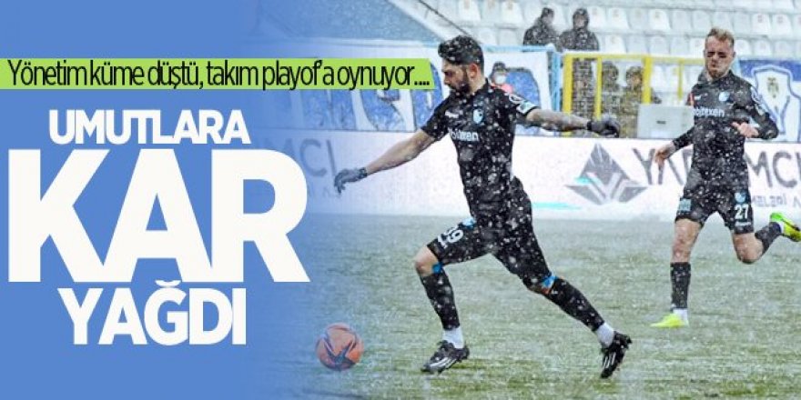 Erzurumspor'da umutlara kar yağdı