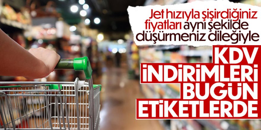 Yüzde 10'luk indirim bugün etiketlere yansıyacak!