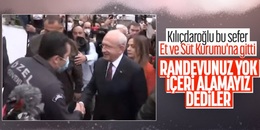 Kılıçdaroğlu Et ve Süt Kurumu önünde duyurdu