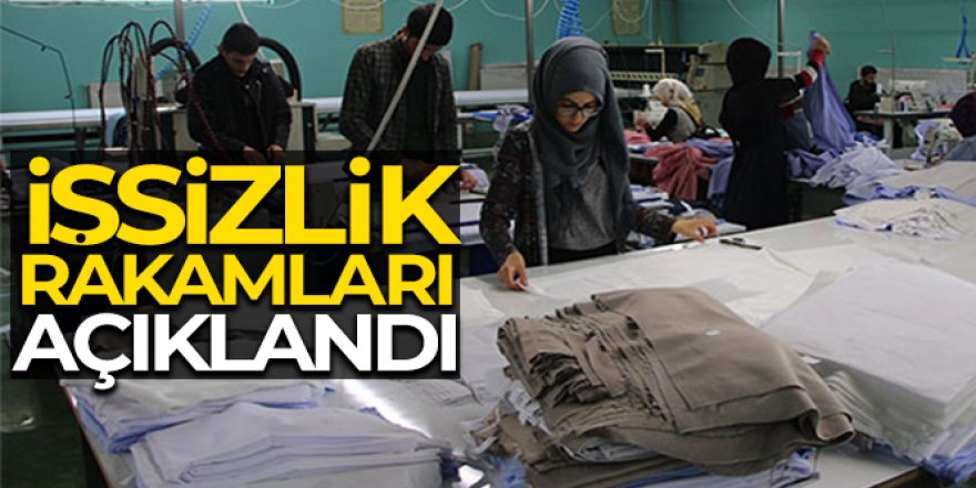 İşsizlik rakamları açıklandı