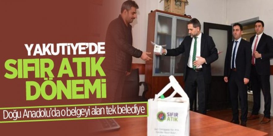 Tek Belediye: Yakutiye’de sıfır atık dönemi