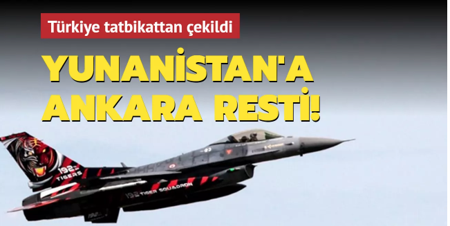 Yunanistan'a tatbikat resti: Türk Hava Kuvvetleri tatbikattan çekildi