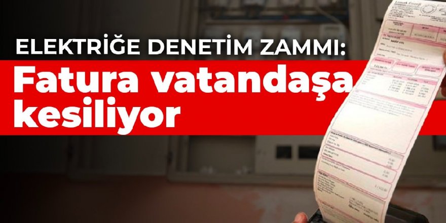 Elektriğe denetim zammı: Fatura vatandaşa kesiliyor