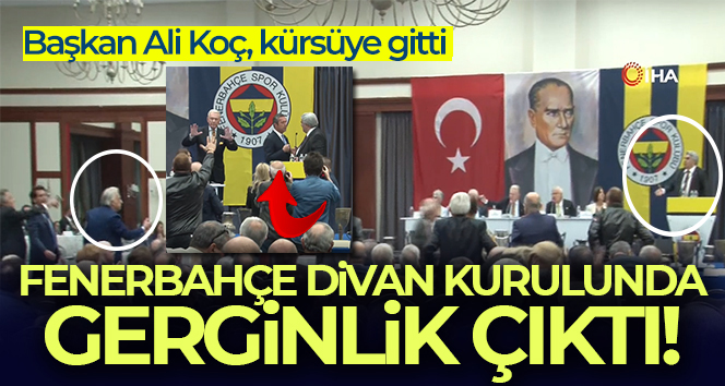 Fenerbahçe'de divan kurulu karıştı! Vefa Küçük kürsüye çıktı ve...