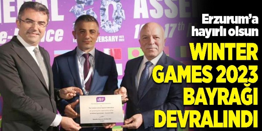 Wınter Games 2023 bayrağı devralındı