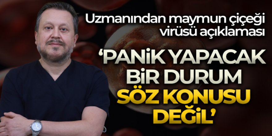 Prof. Dr. Oğuztürk'ten maymun çiçeği virüsü açıklaması