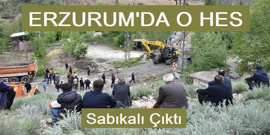 Erzurum'da o HES Sabıkalı çıktı