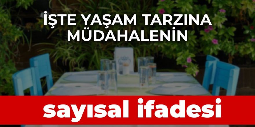 İşte yaşam tarzına müdahalenin sayısal ifadesi