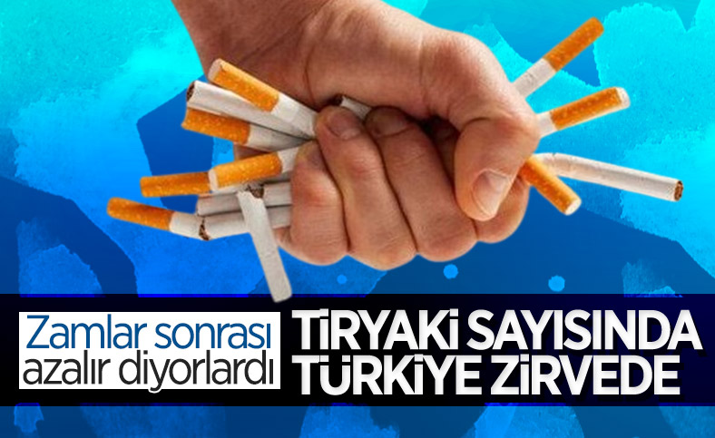 Türkiye, sigara kullanımında zirvede