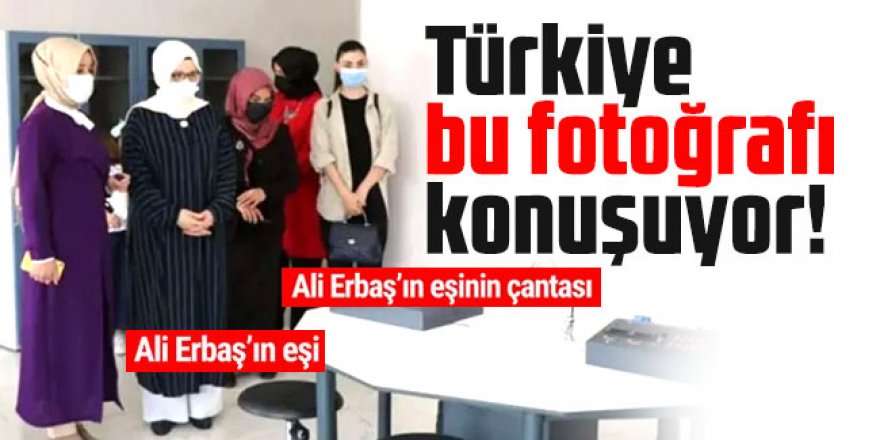 Tepki çeken görüntü! Diyanet İşleri Başkanı'nın eşinin çantasını kadın polis taşıdı