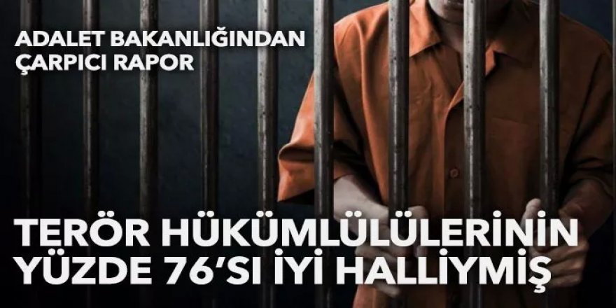 Terör hükümlülerinin yüzde 76’sı iyi hâlliymiş