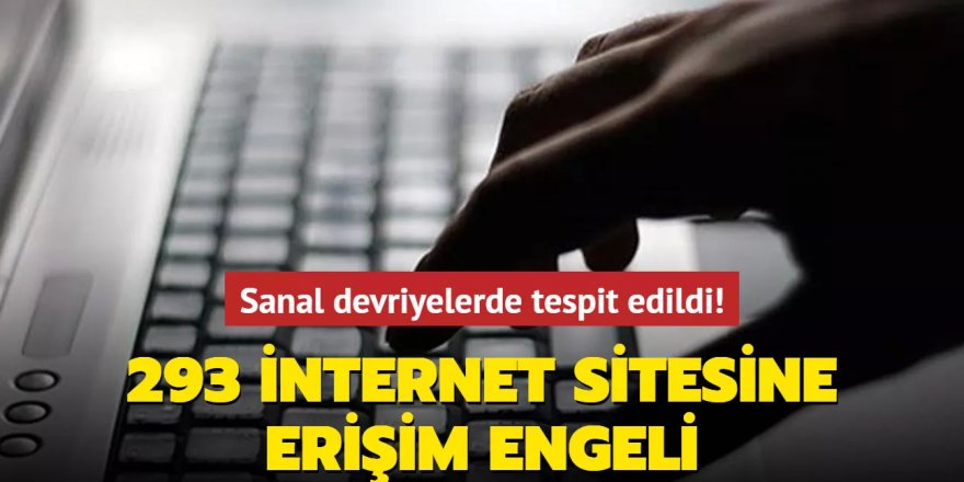 293 internet sitesine erişim engeli