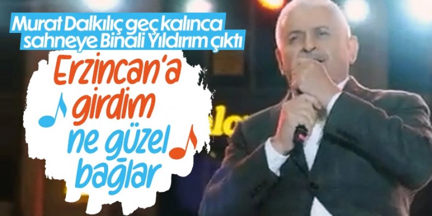 Binali Yıldırım, sahneye çıkıp türkü söyledi