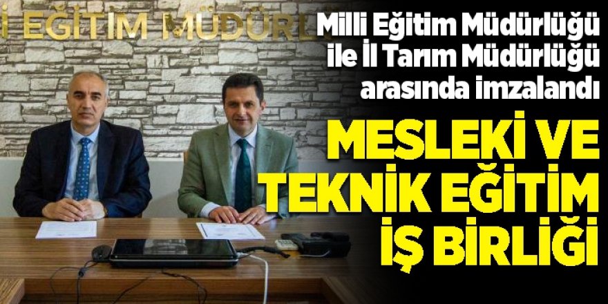 Mesleki ve teknik eğitim iş birliği