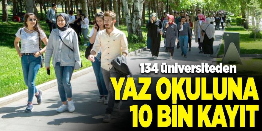 Yaz okuluna 10 bin öğrenci kayıt yaptırdı