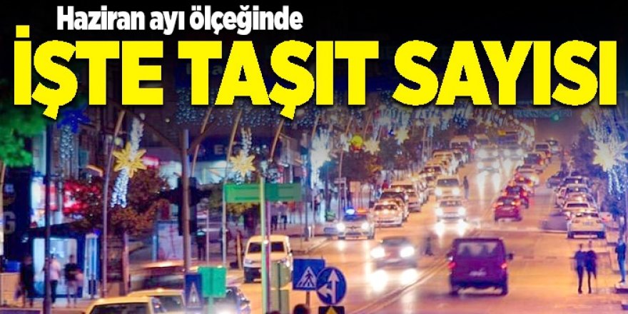 Erzurum taşıt varlığı açıklandı