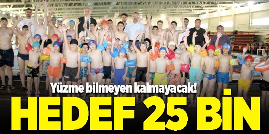Erzurum'da Yüzme bilmeyen kalmayacak!