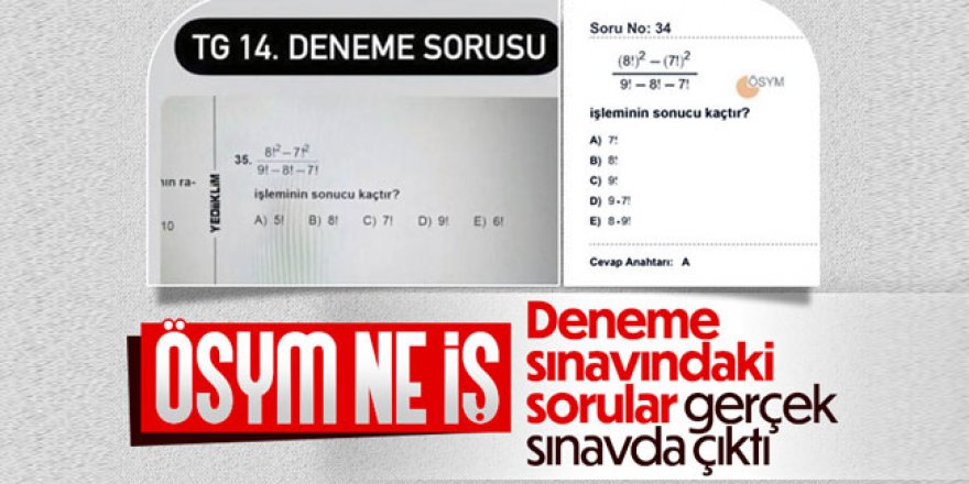 KPSS soruları deneme soruları ile aynı çıktı iddiası