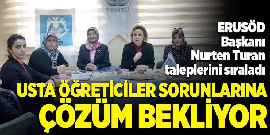 Usta öğreticiler sorunlarına çözüm bekliyor