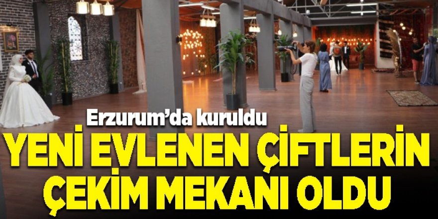 Fotoğraf fabrikası yeni evlenen çiftlerin çekim mekanı oldu