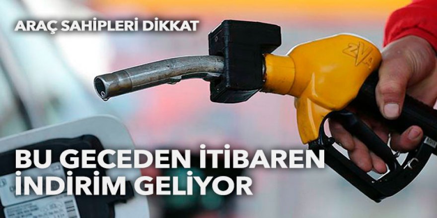 Motorine indirim geliyor! Güncel akaryakıt fiyatları haberimizde