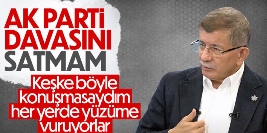 Ahmet Davutoğlu, AK Parti kongresindeki veda konuşmasına değindi