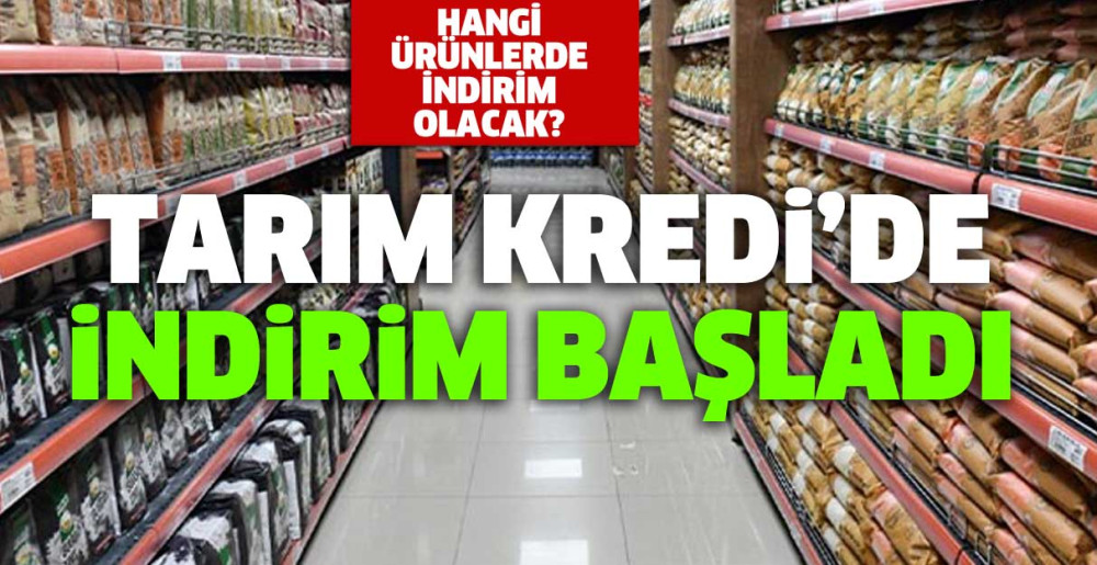 Tarım Kredi Kooperatifleri marketlerinde indirim başladı!