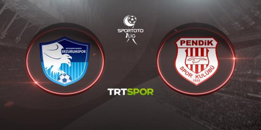 Erzurumspor - Pendikspor maçı TRT SPOR'da