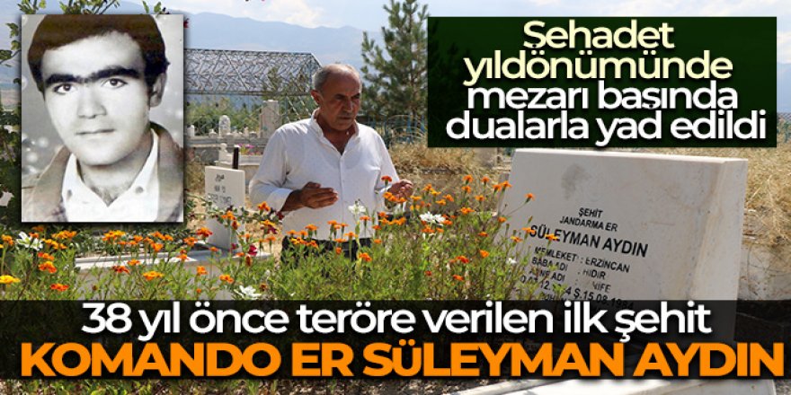 Süleyman Aydın, şehadet yıldönümünde mezarı başında dualarla yad edildi