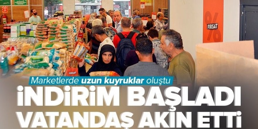 Vatandaşlar Tarım Kredi marketlerine akın etti