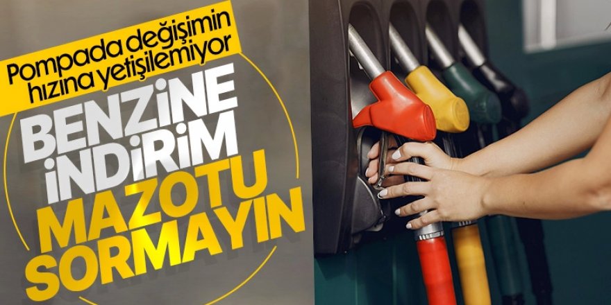 Benzine indirim, motorine zam yapılacak