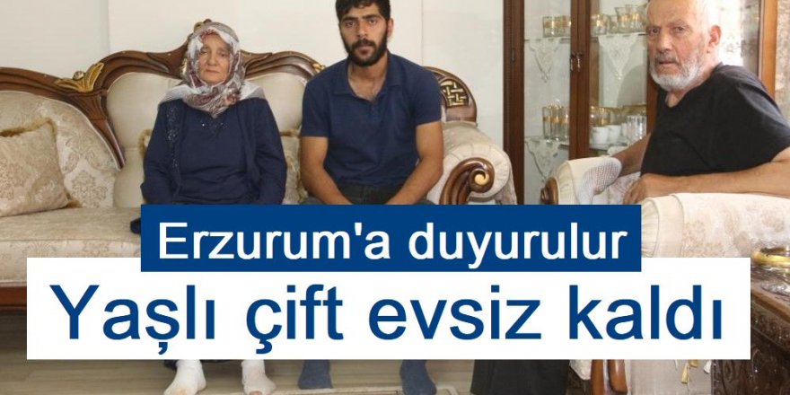 Yangından komşuları tarafından kurtarılan yaşlı çift evsiz kaldı