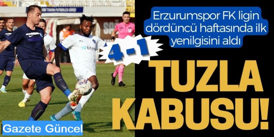Spor Toto 1. Lig: Tuzlaspor: 4 - Erzurumspor FK: 1