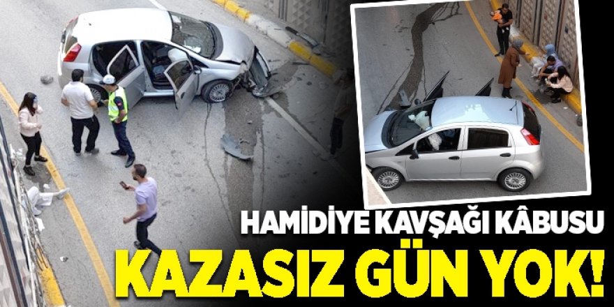 Erzurum'da Hamidiye Kavşağı kazaya davetiye çıkarıyor