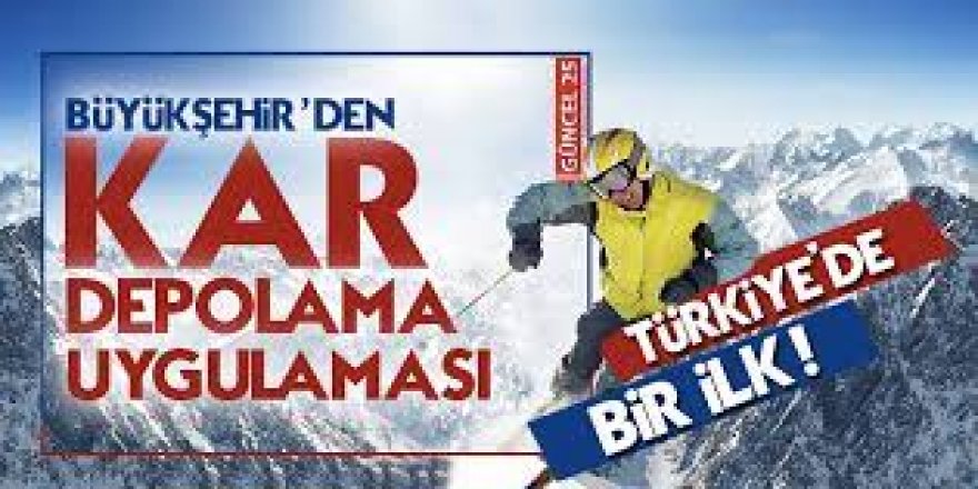 Erzurum’da kar depolama yöntemi ile kayak sezonu erken açılacak