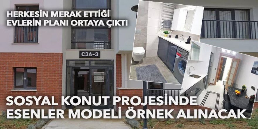 Herkesin merak ettiği evlerin planı ortaya çıktı