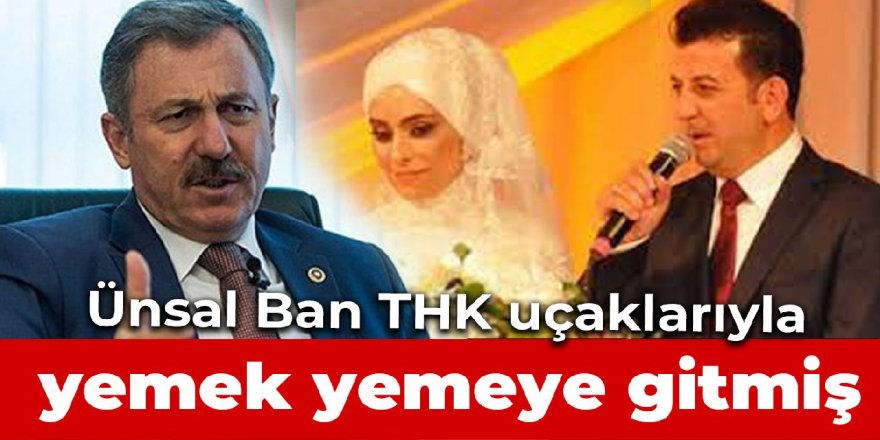 Özdağ'dan iddia: Ünsal Ban THK uçaklarıyla yemek yemeye gitmiş