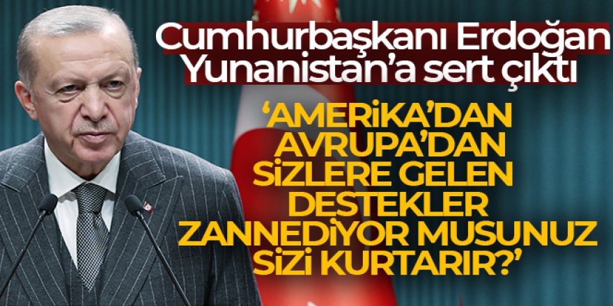 Cumhurbaşkanı Erdoğan'dan önemli açıklamalar!