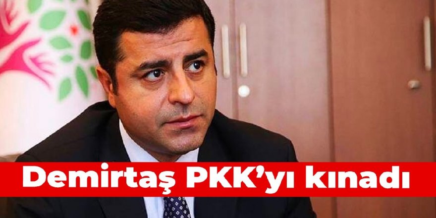 Demirtaş PKK'yı kınadı