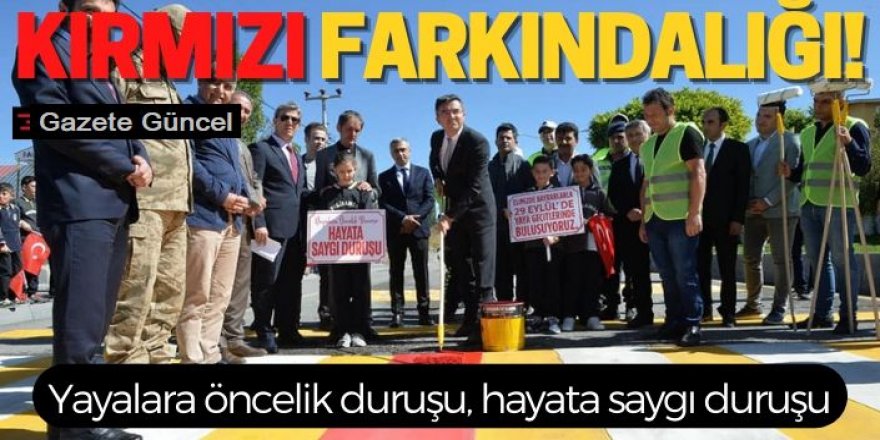 Erzurum’da ‘Yayalara öncelik duruşu