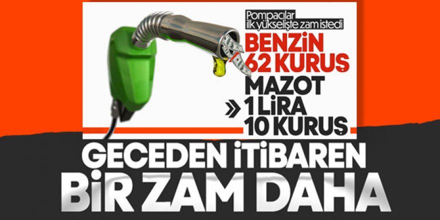 Benzin ve motorine zam, otogaza indirim