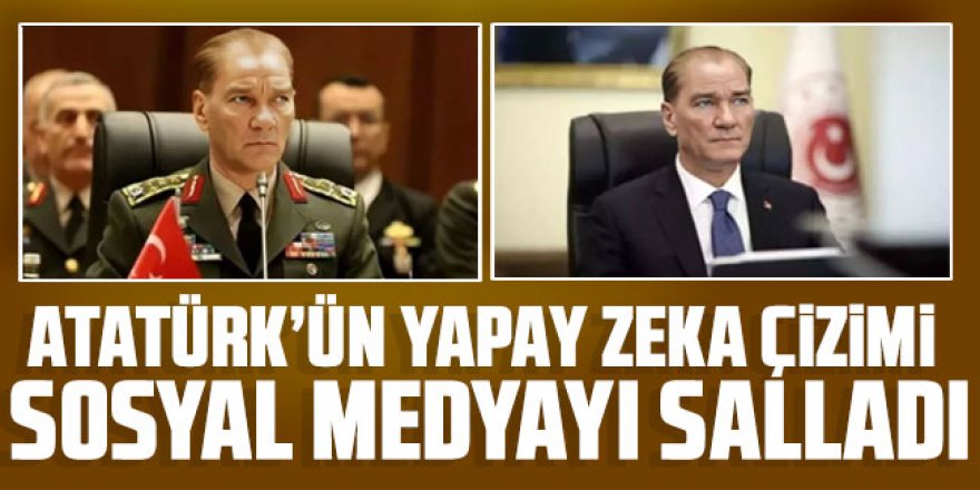 Atatürk’ün yapay zeka çizimi sosyal medyayı salladı