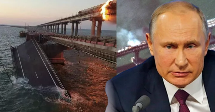 Putin'den Kırım Köprüsü'nü yıkan patlamanın ardından açıklama: