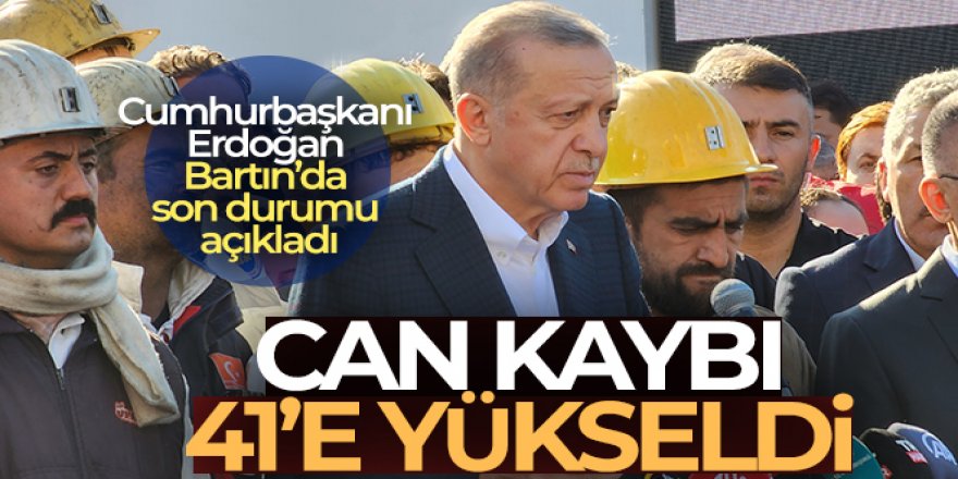 Cumhurbaşkanı Erdoğan, Bartın'da açıklamalarda bulundu